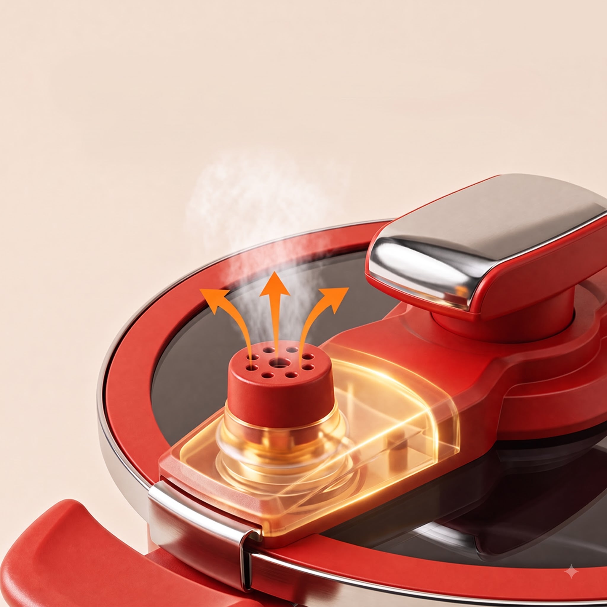 Nồi Áp Suất Chef Han Red Velvet Cao Cấp, Nồi Hầm Đa Năng Nấu Nhanh Tiện Lợi