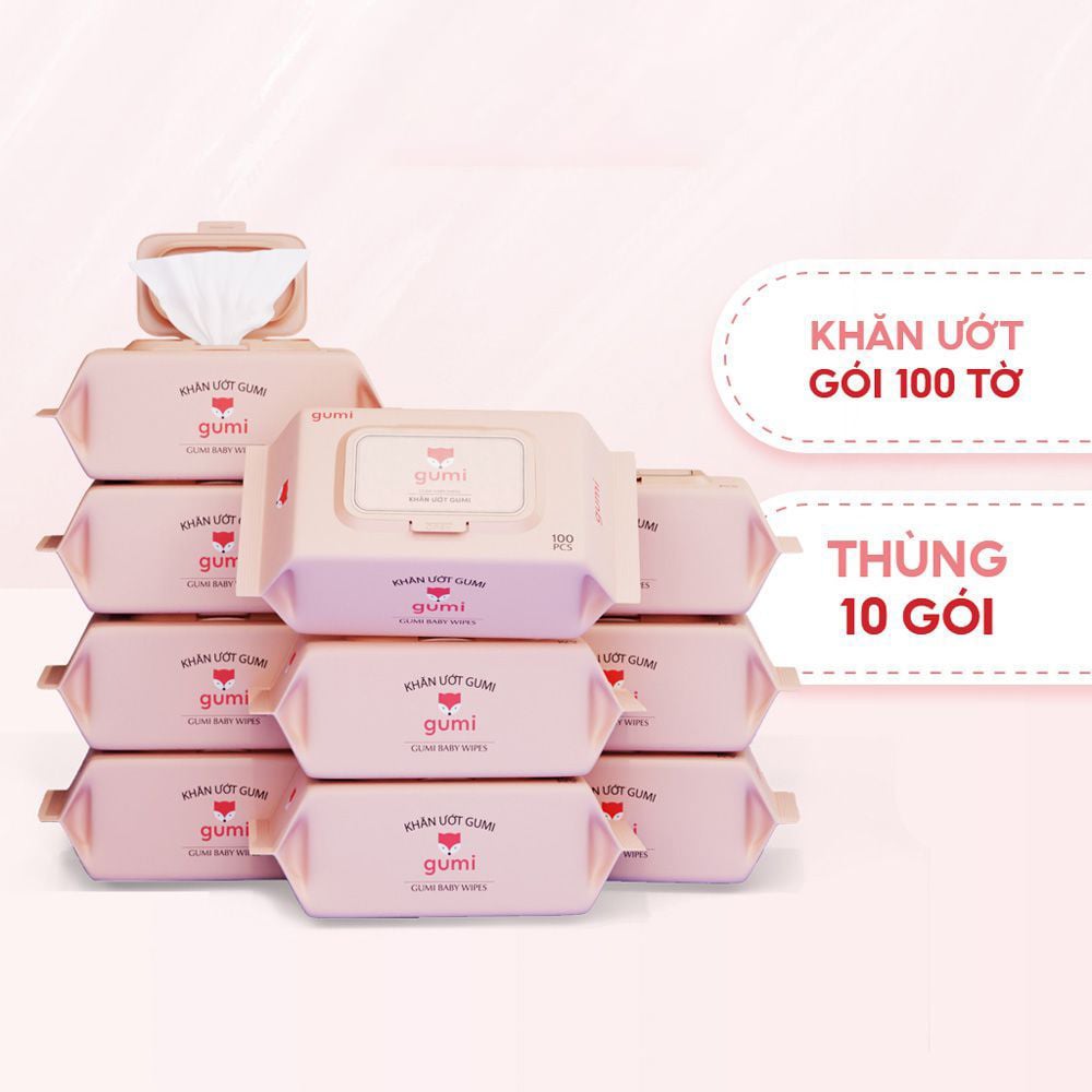 Khăn Ướt GUMMI Đa Năng, Khăn Giấy Ướt Mềm Mại Tiện Lợi Dùng Hàng Ngày