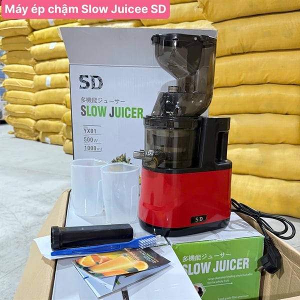 Máy Ép Chậm Slow Juicer SD, Máy Ép Trái Cây Rau Củ, Giữ Nước Ép Nguyên Chất