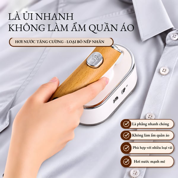 Bàn Ủi Quần Áo YANG ZI, Bàn Là Hơi Nước Cầm Tay Nhỏ Gọn Tiện Lợi