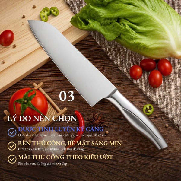 Dao Thái SHIBAZHI Thép 4CR13 Cao Cấp