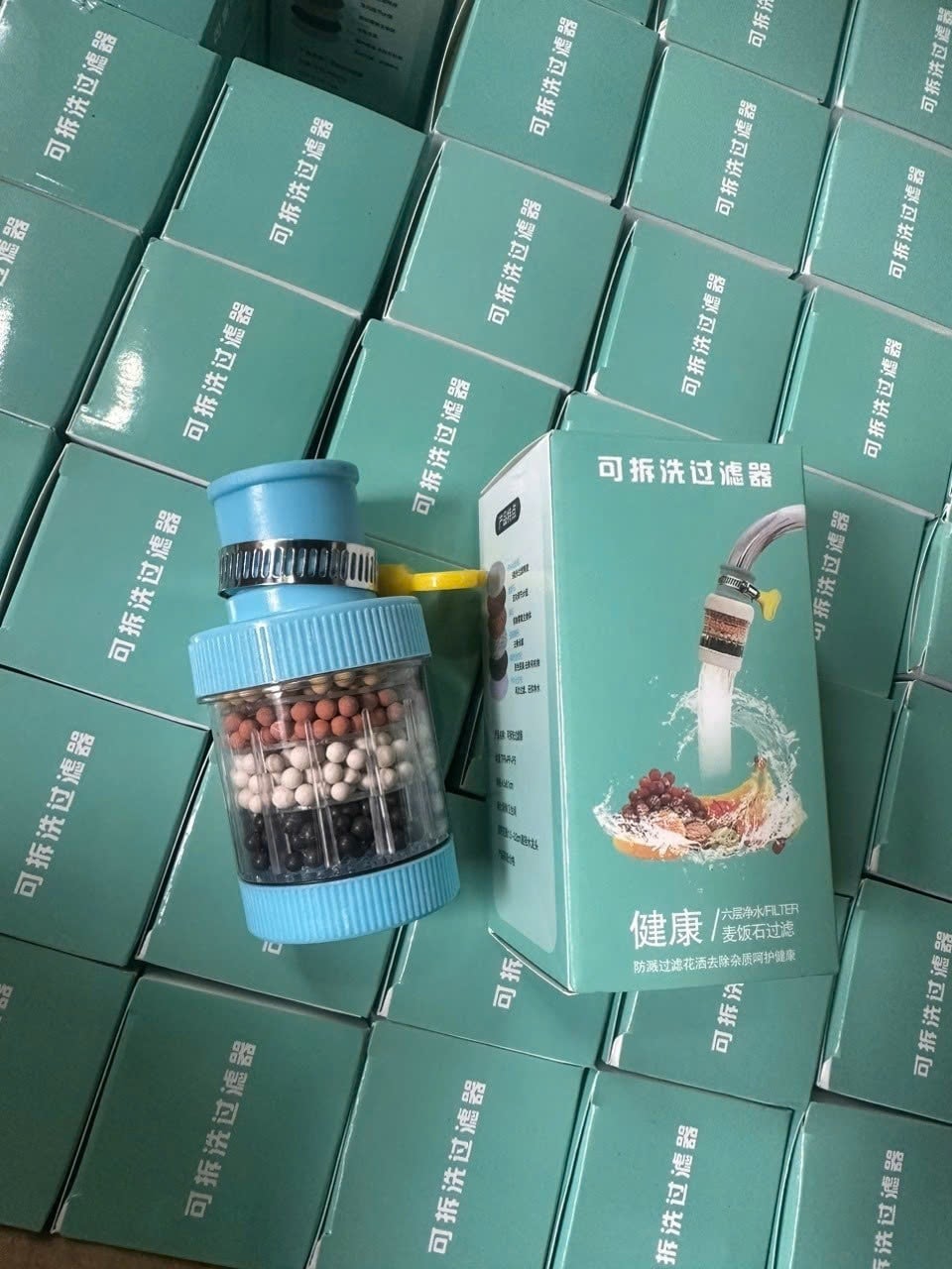 Đầu Lọc Vòi Nước 6 Tầng Hình Trụ, Đầu Lọc Nước Vòi Rửa Tiện Lợi