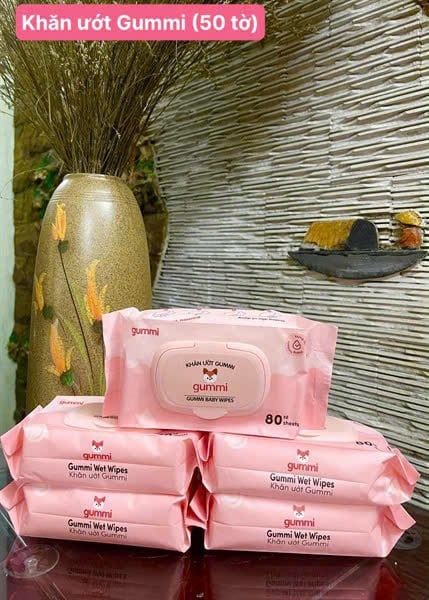 Khăn Ướt GUMMI Đa Năng, Khăn Giấy Ướt Mềm Mại Tiện Lợi Dùng Hàng Ngày