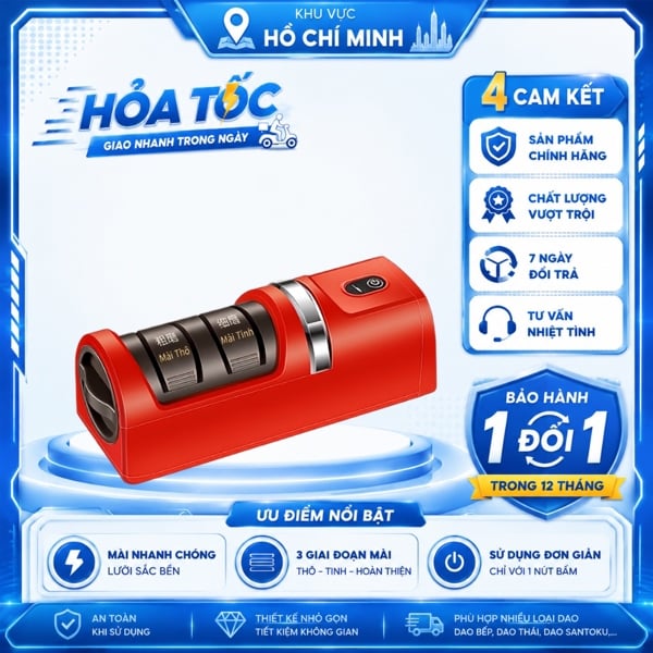Máy Mài Dao Điện BOMS, Máy Mài Dao Tự Động Đa Năng Tiện Lợi