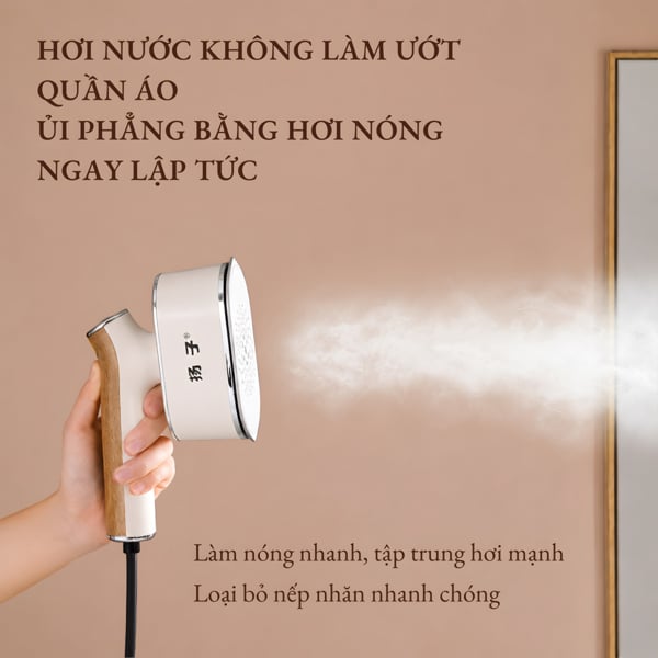 Bàn Ủi Quần Áo YANG ZI, Bàn Là Hơi Nước Cầm Tay Nhỏ Gọn Tiện Lợi