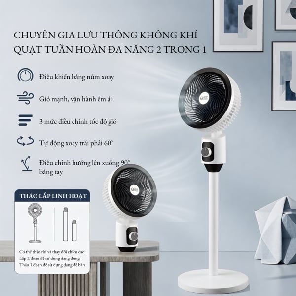 Quạt Làm Mát Không Khí YANG ZI, Quạt Điều Hòa Gia Đình Tiện Lợi