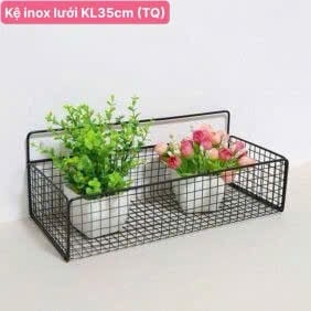 Kệ Lưới 35cm Màu Đen, Kệ Đựng Đồ Nhà Bếp Nhà Tắm Đa Năng