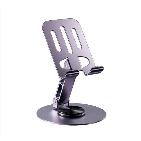 Giá Đỡ Điện Thoại Inox Gấp Xoay, Kệ Điện Thoại Để Bàn Đa Năng