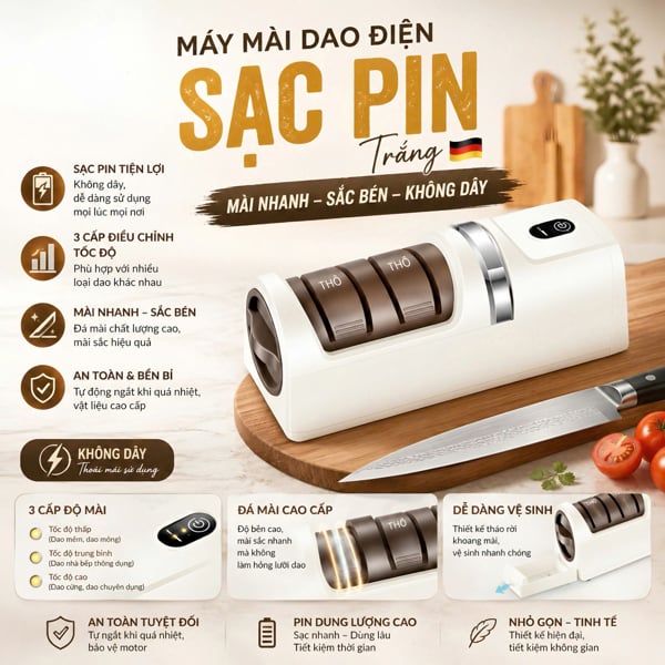 Máy Mài Dao Điện BOMS, Máy Mài Dao Tự Động Đa Năng Tiện Lợi