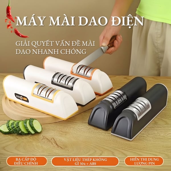 Máy Mài Dao Điện D306, Máy Mài Dao Tự Động Cho Nhà Bếp