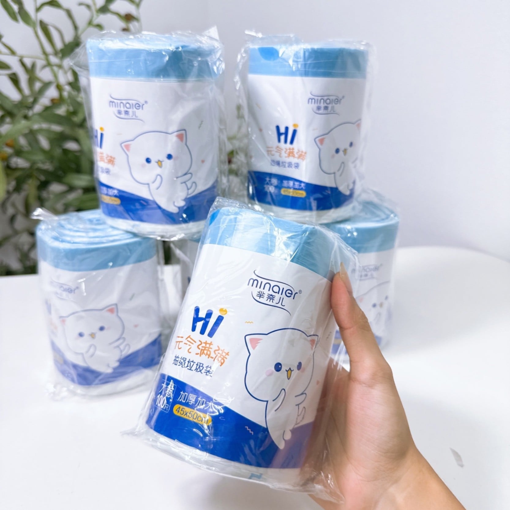 Cuộn Túi Rác Hoạt Hình Minaier, Túi Đựng Rác Gia Đình Tiện Lợi - GD722-TRacHH ww3
