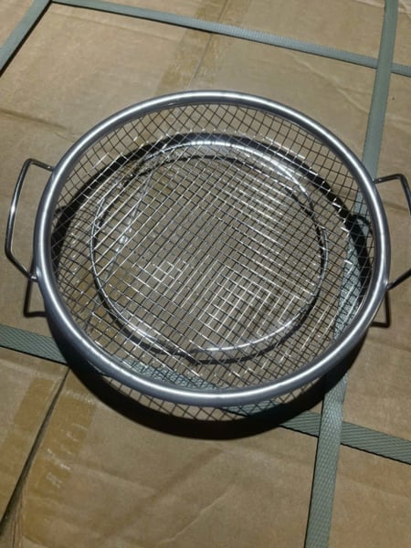 Khay Ráo Dầu Inox 22cm Loại 1, Khay Lọc Dầu Đựng Thực Phẩm Chiên Rán Nhà Bếp