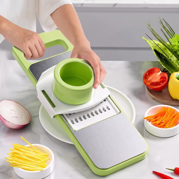 Bộ Nạo Rau Củ 5 Chi Tiết LA01, Dụng Cụ Bào Nạo Cắt Rau Củ Đa Năng