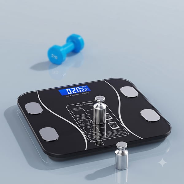 Cân Điện Tử Thông Minh Bluetooth 4.0 BIA – Phân Tích Chỉ Số Cơ Thể, Kết Nối Điện Thoại, Sạc USB/Type-C