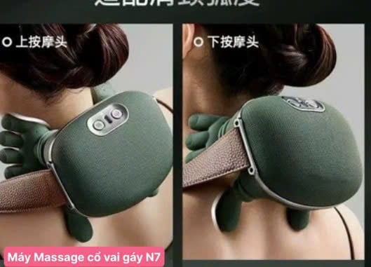 Máy Massage Cổ Vai Gáy N7, Máy Massage Thư Giãn Cổ Vai Lưng Đa Năng