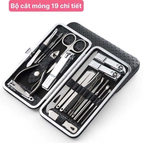 Bộ Cắt Móng 19 Chi Tiết, Bộ Kềm Cắt Móng Tay Chân Chăm Sóc Cá Nhân