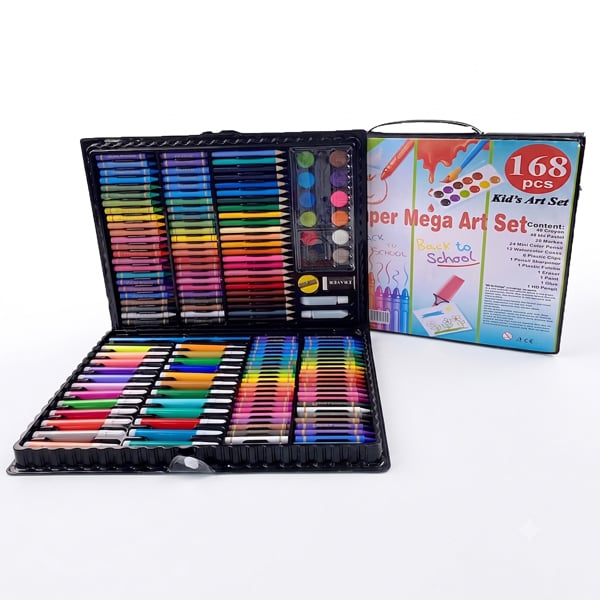 Bộ Màu 150 Chi Tiết, Bộ Dụng Cụ Tô Vẽ Đa Năng Cho Bé
