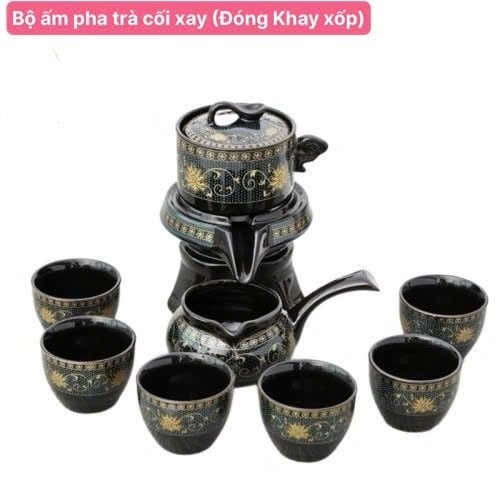 Bộ Ấm Pha Trà Cối Xay, Bộ Ấm Trà Gia Đình Sang Trọng Tiện Dụng