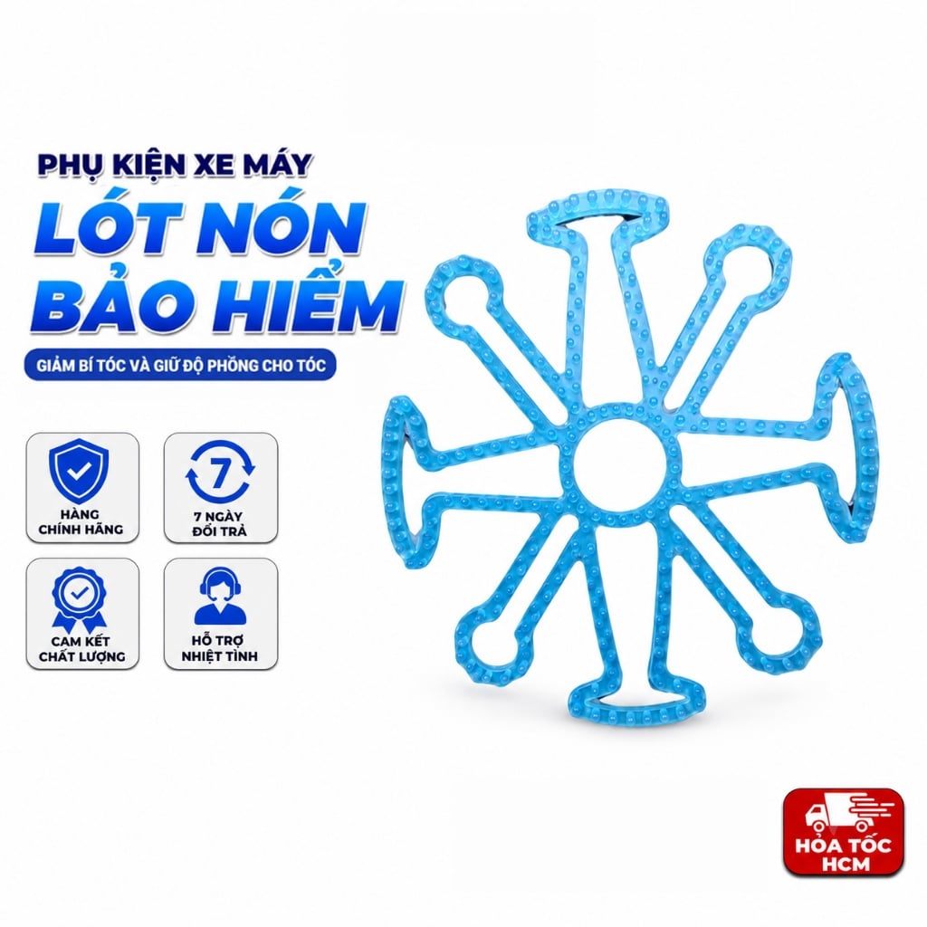 Lót Nón Bảo Hiểm Thoáng Khí, Miếng Lót Nón Bảo Hiểm Tiện Lợi