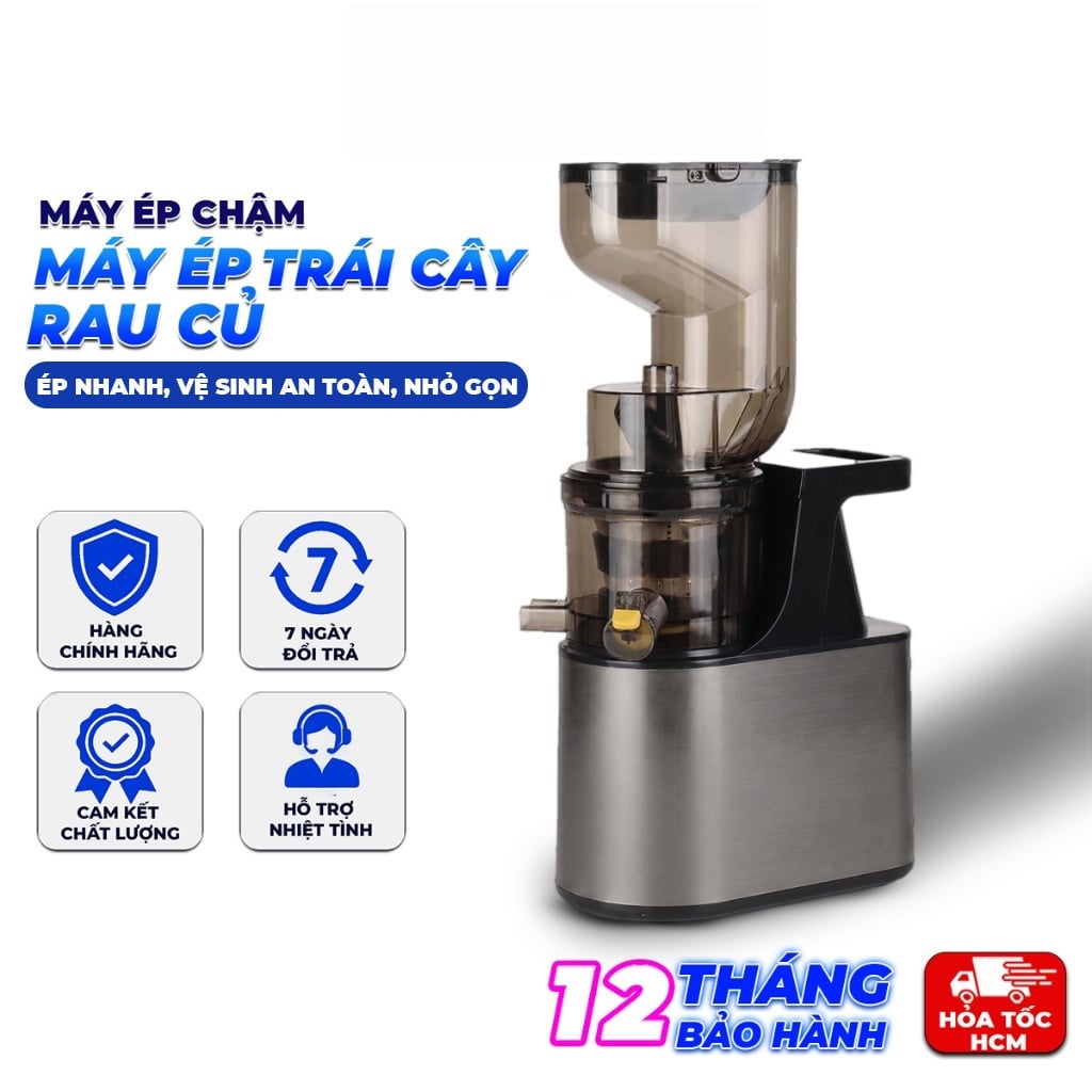 Máy Ép Chậm Slow Juicer SD, Máy Ép Trái Cây Rau Củ, Giữ Nước Ép Nguyên Chất
