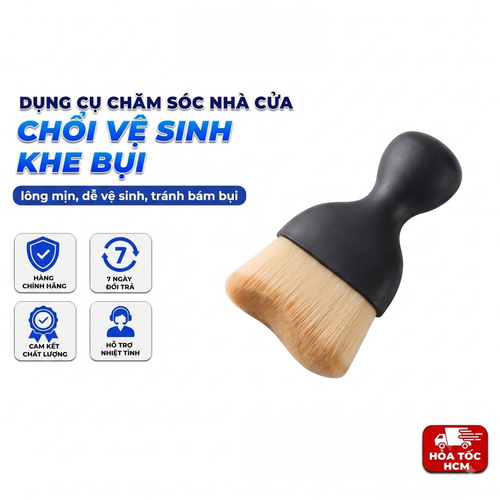 Chổi Lông Mịn Quét Nội Thất, Chổi Vệ Sinh Khe Bụi Đa Năng