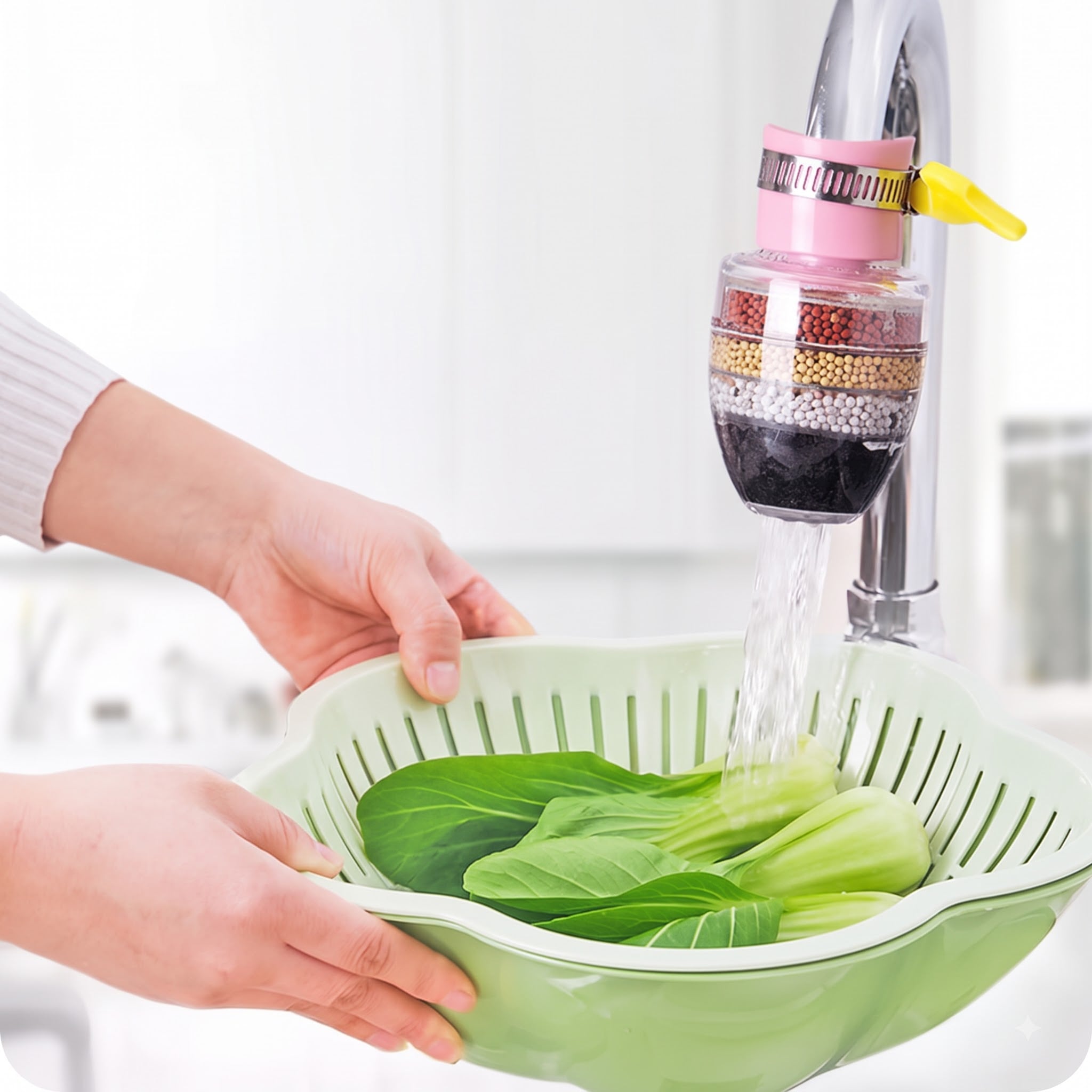 Đầu Lọc Vòi Nước 6 Tầng, Đầu Lọc Nước Vòi Rửa Nhà Bếp