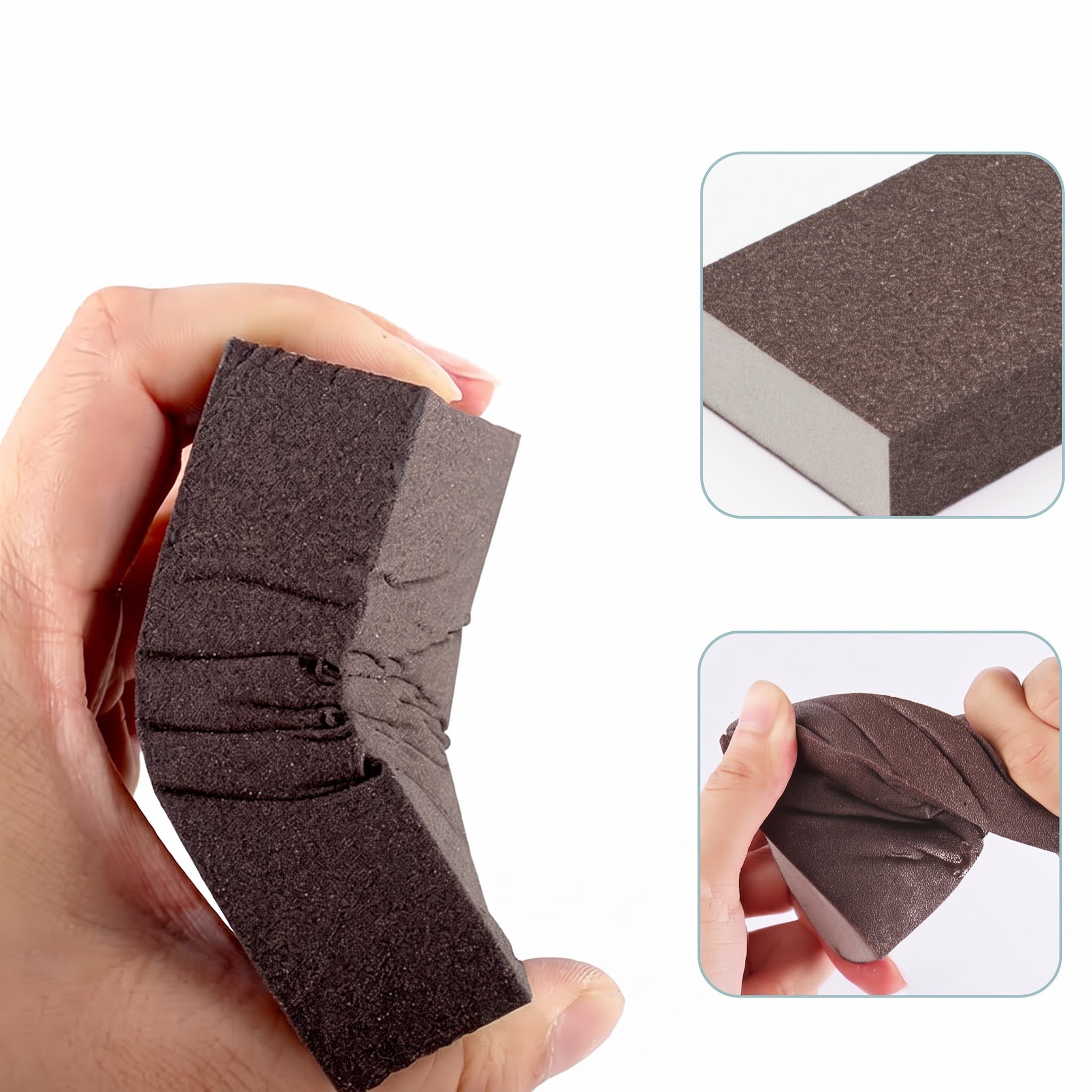 Miếng Cọ Xoong Nồi Màu Nâu Loại Mỏng, Miếng Chà Rửa Nhà Bếp Đa Năng