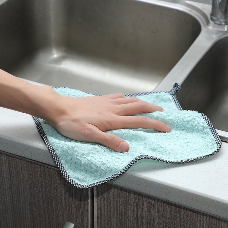 Khăn Lau Viền Kẻ, Khăn Lau Đa Năng Dùng Cho Nhà Bếp Gia Đình