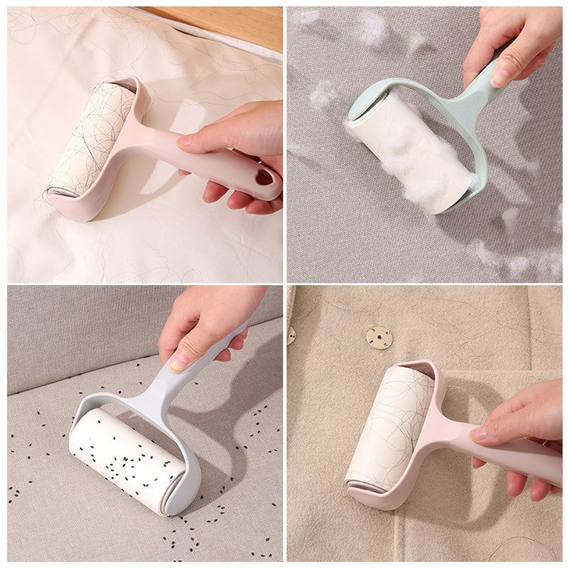 Cây Lăn Bụi 10cm 30 Tờ, Lăn Bụi Quần Áo Sofa Chăn Ga