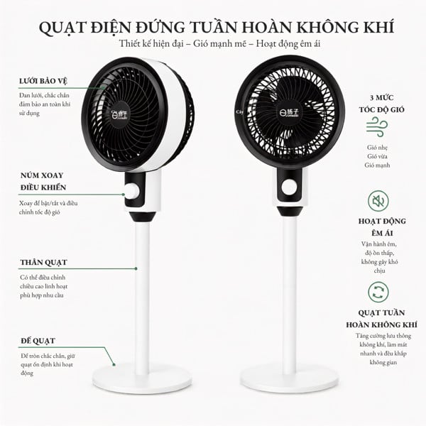 Quạt Làm Mát Không Khí YANG ZI, Quạt Điều Hòa Gia Đình Tiện Lợi