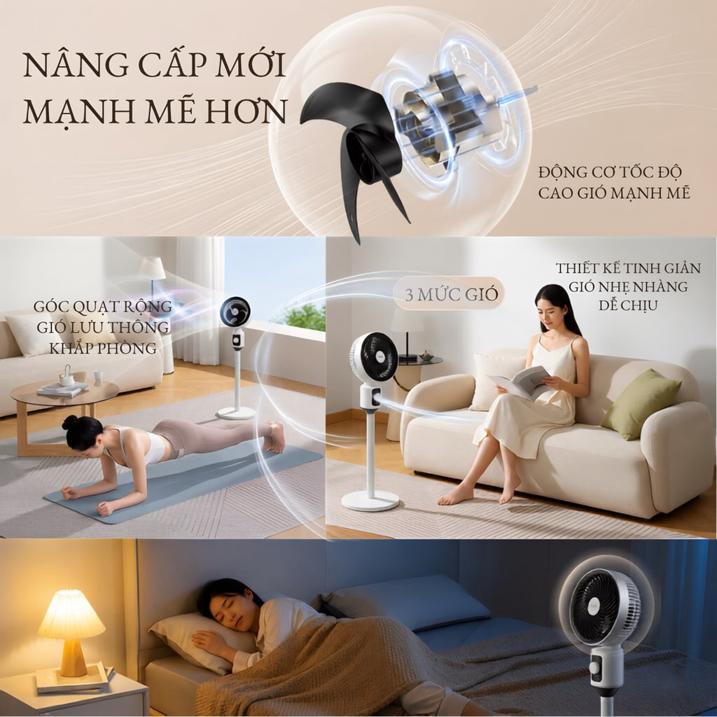 Quạt Làm Mát Không Khí YANG ZI, Quạt Điều Hòa Gia Đình Tiện Lợi