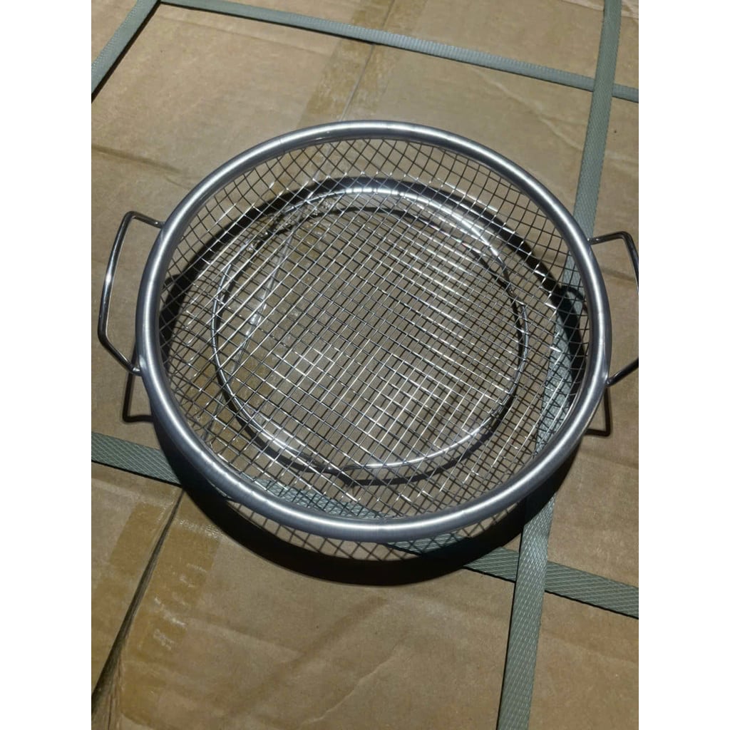 Khay Ráo Dầu Inox 22cm Loại 1, Khay Lọc Dầu Đựng Thực Phẩm Chiên Rán Nhà Bếp