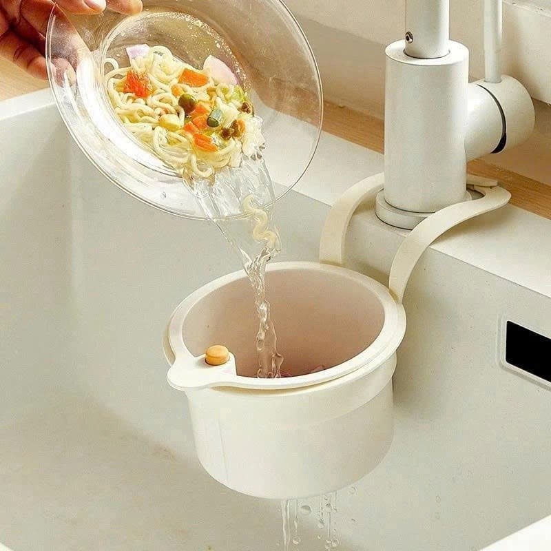 Giỏ Lọc Rác Treo Vòi Nước 2 Trong 1, Giỏ Lọc Bồn Rửa Chén