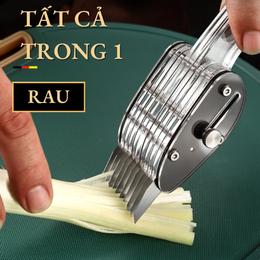 Dao Cắt Karo Khía Mực Đa Năng – Lưỡi 420J2, Điều Chỉnh Độ Sâu, Khía Cá Thịt Nhanh Chính Xác