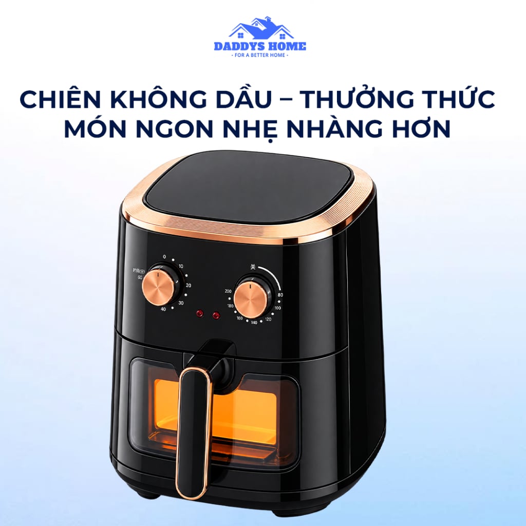 Nồi Chiên Không Dầu CAMEL 15L 1500W – Chiên Nướng Đa Năng, Công Nghệ Khí Nóng 360°, Cửa Kính