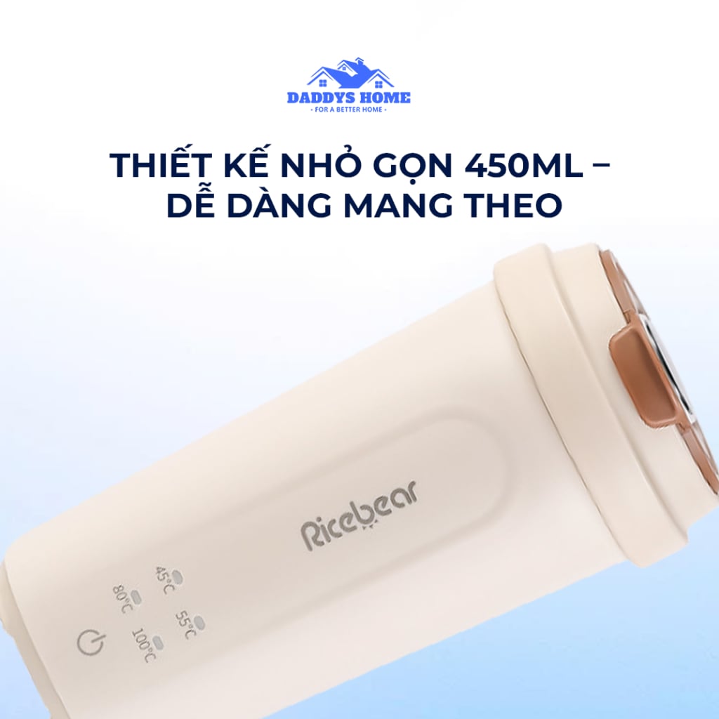 Bình Giữ Nhiệt Đun Sôi Nước 100°C 220V - Có Sạc Type-C