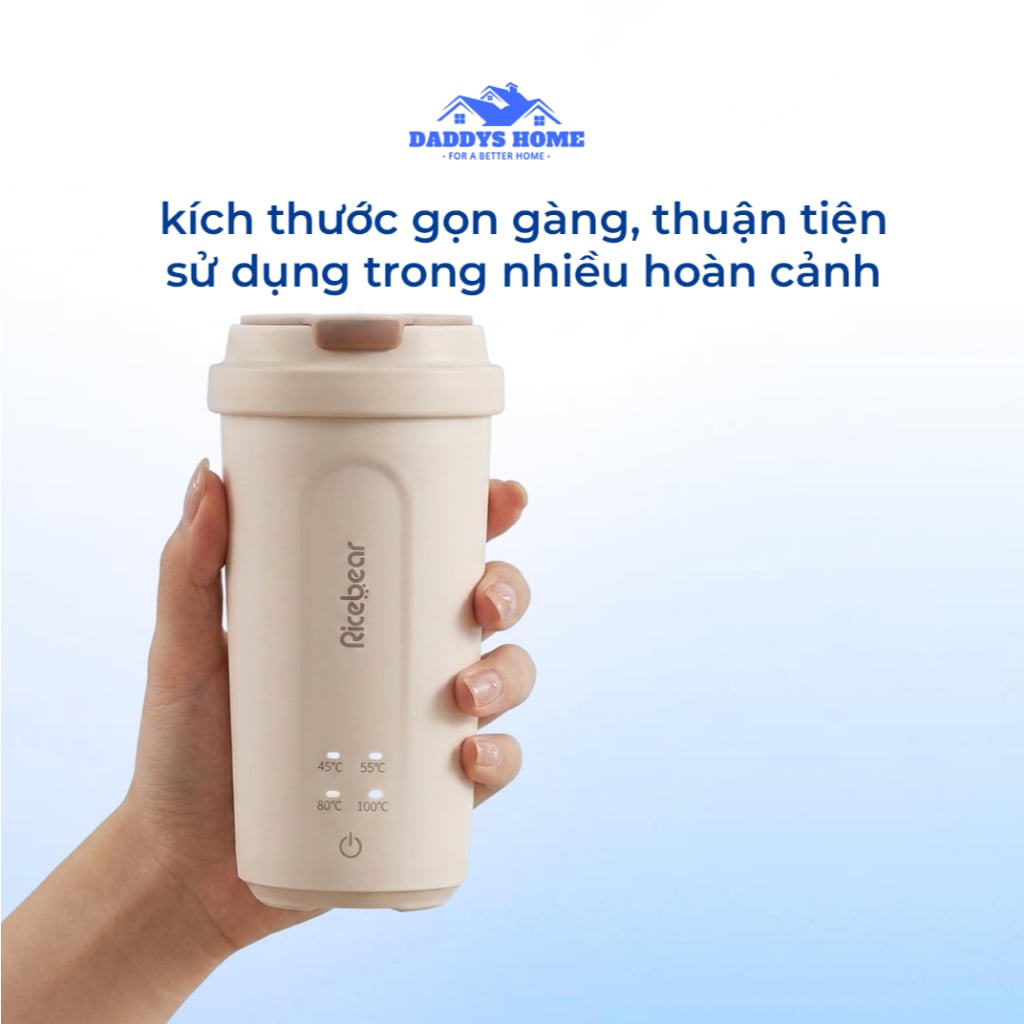 Bình Giữ Nhiệt Đun Sôi Nước 100°C 220V - Có Sạc Type-C