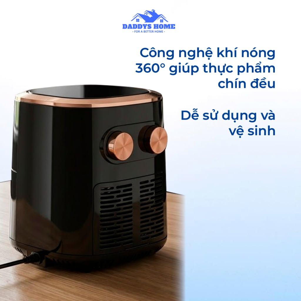 Nồi Chiên Không Dầu CAMEL 15L 1500W – Chiên Nướng Đa Năng, Công Nghệ Khí Nóng 360°, Cửa Kính