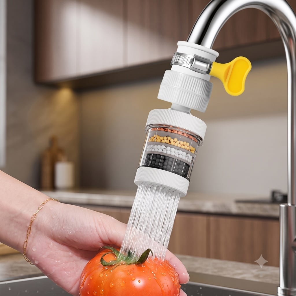 Đầu Lọc Vòi Nước Xoay DC-06, Đầu Vòi Tăng Áp Xoay Đa Năng