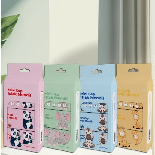 Khăn Giấy Mini Bịch 8 Gói, Giấy Ăn Bỏ Túi Nhỏ Gọn Tiện Lợi