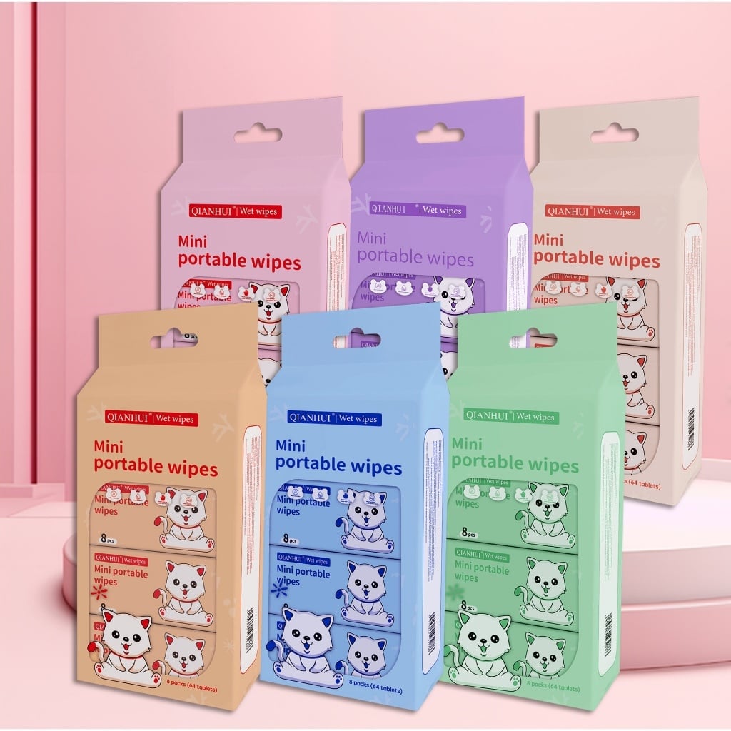 Khăn Giấy Mini Bịch 8 Gói, Giấy Ăn Bỏ Túi Nhỏ Gọn Tiện Lợi