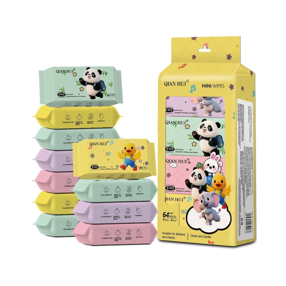 Khăn Giấy Mini Bịch 8 Gói, Giấy Ăn Bỏ Túi Nhỏ Gọn Tiện Lợi