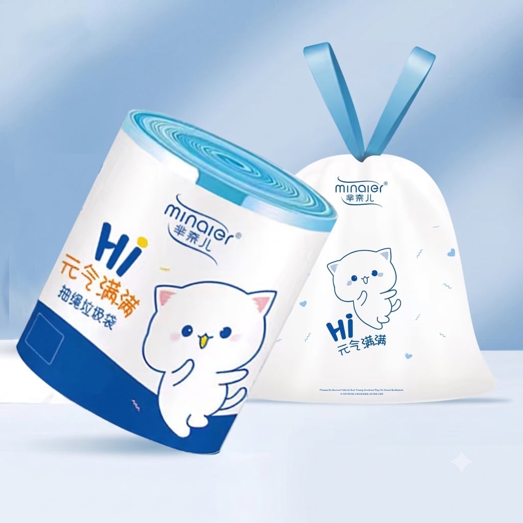 Cuộn Túi Rác Hoạt Hình Minaier, Túi Đựng Rác Gia Đình Tiện Lợi