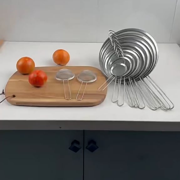 Rây Lọc Inox 12cm, Rây Lọc Thực Phẩm Nhà Bếp Đa Năng