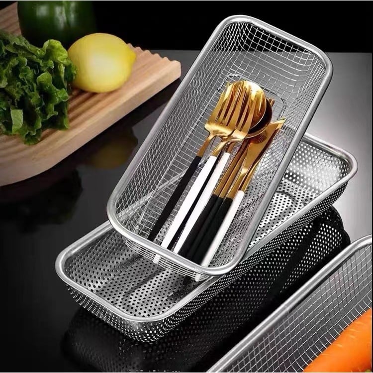 Rổ Vo Gạo Dài 30x12cm, Rổ Rửa Gạo Rau Củ Nhà Bếp