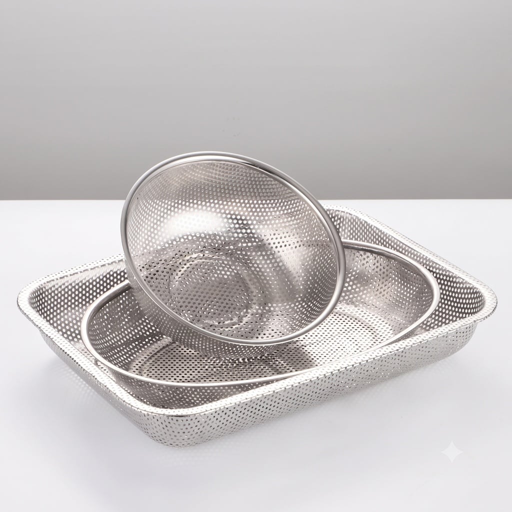 Rổ Vo Gạo Chữ Nhật 36x27cm, Rổ Rửa Gạo Rau Củ Nhà Bếp