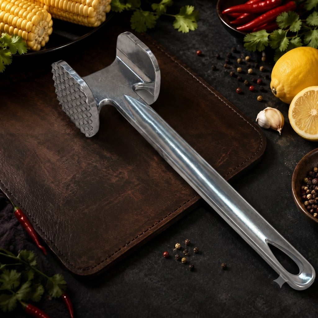 Búa Dần Thịt 19cm, Búa Làm Mềm Thịt Dụng Cụ Nhà Bếp