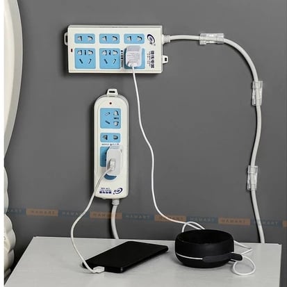 Nẹp Giữ Dây Điện Trong Suốt, Kẹp Cố Định Dây Điện Gọn Gàng