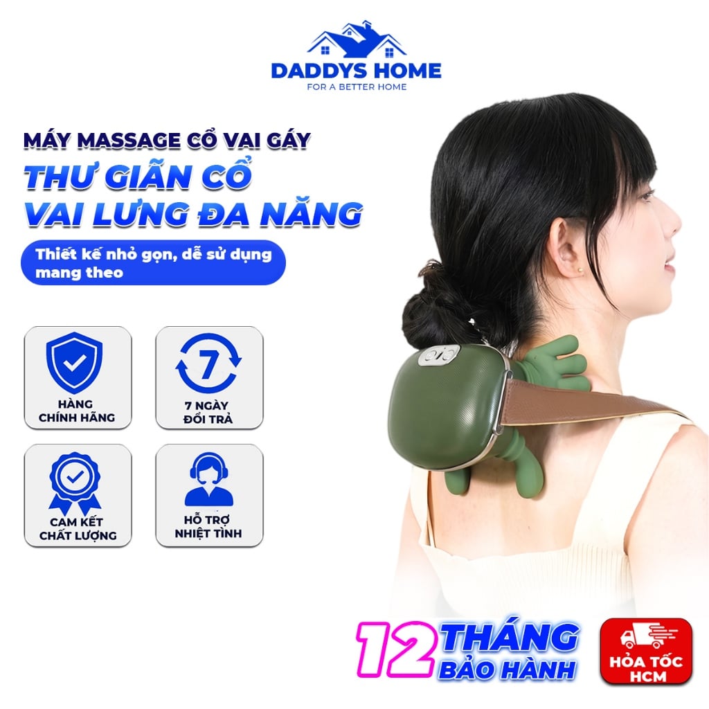 Máy Massage Cổ Vai Gáy N7, Máy Massage Thư Giãn Cổ Vai Lưng Đa Năng