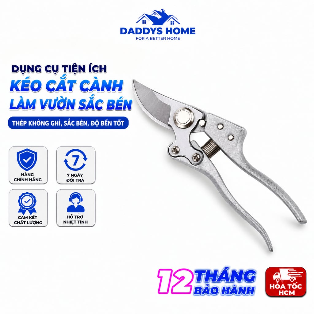 Kéo Cắt Cành SK5 Cao Cấp, Kéo Tỉa Cây Làm Vườn Sắc Bén Chuyên Dụng